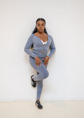 Denim two-piece set