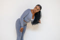 Denim two-piece set