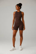 Sculpt Open-Back  sleeveless Romper